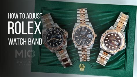 adjust fake rolex band|adjusting rolex oysterflex watch band.